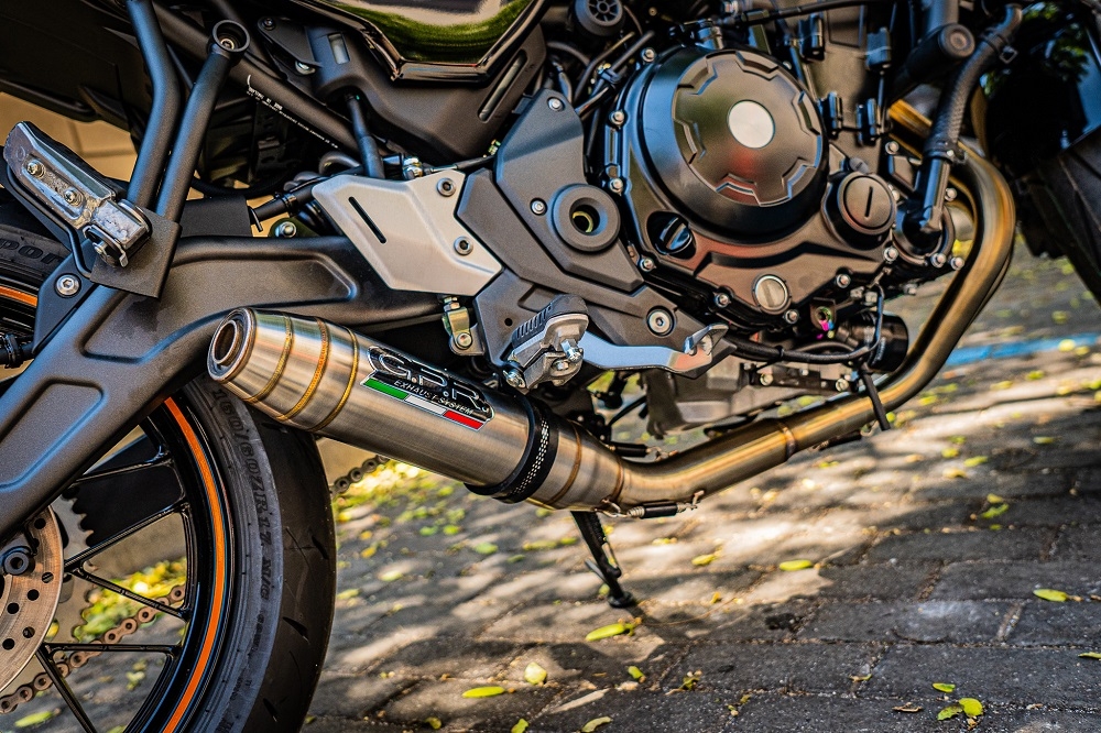 Exhaust compatible with Kawasaki Z650RS 2021-2023, Deeptone Inox, Full system exhaust 
