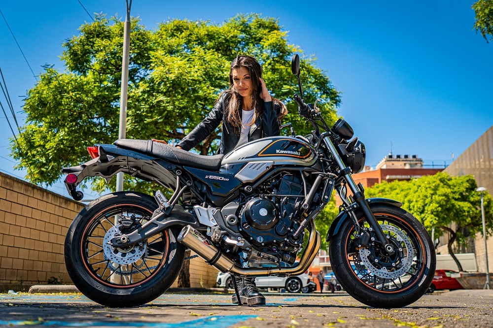 Exhaust compatible with Kawasaki Z650RS 2021-2023, M3 Inox , Full system exhaust, including removable db killer 