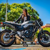 Exhaust compatible with Kawasaki Z650RS 2021-2023, M3 Inox , Full system exhaust, including removable db killer 