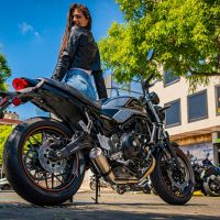Exhaust compatible with Kawasaki Z650RS 2021-2023, M3 Inox , Full system exhaust, including removable db killer 