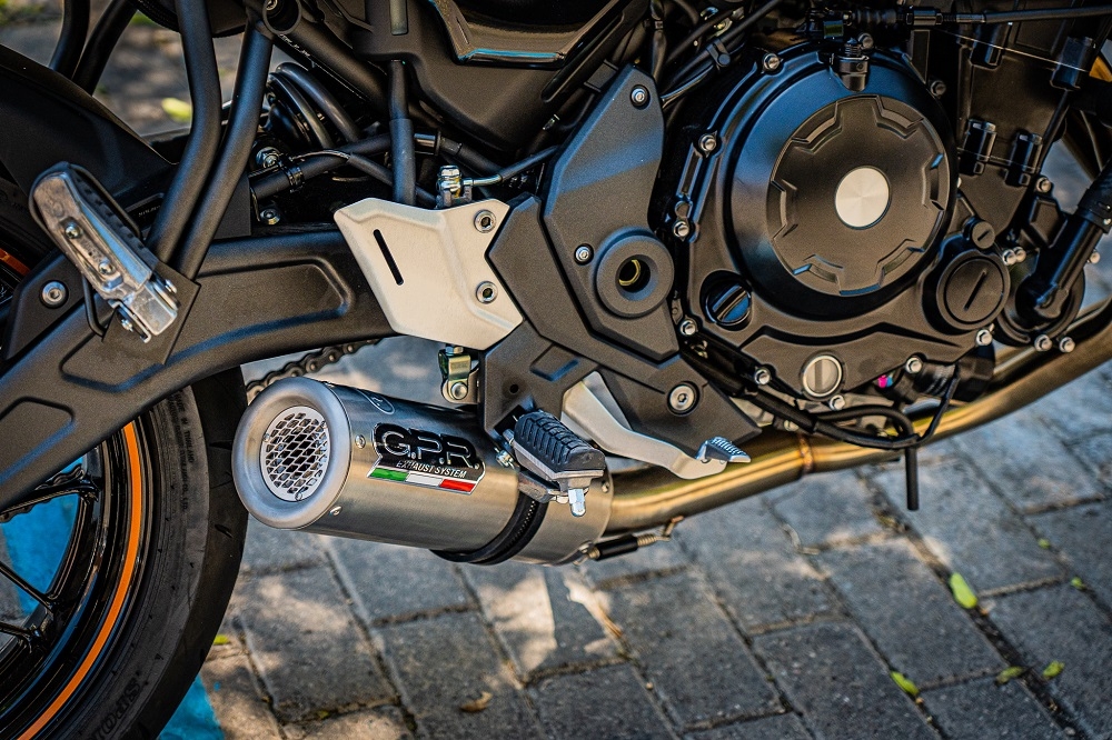 Exhaust compatible with Kawasaki Z650RS 2021-2023, M3 Inox , Full system exhaust, including removable db killer 