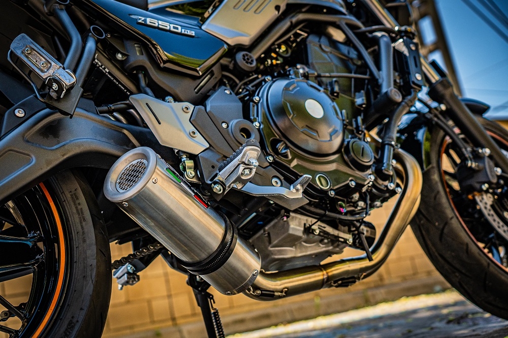 Exhaust compatible with Kawasaki Z650RS 2021-2023, M3 Inox , Full system exhaust, including removable db killer 