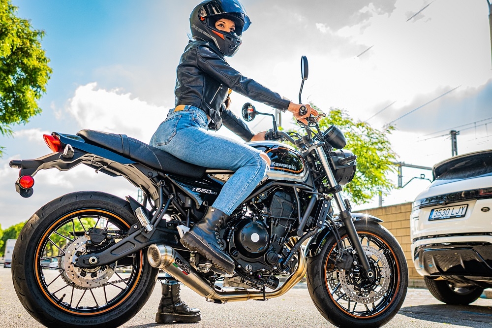 Exhaust compatible with Kawasaki Z650RS 2021-2023, Powercone Evo, Full system exhaust, including removable db killer 
