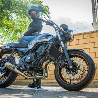 Exhaust compatible with Kawasaki Z650RS 2021-2023, Powercone Evo, Full system exhaust, including removable db killer 