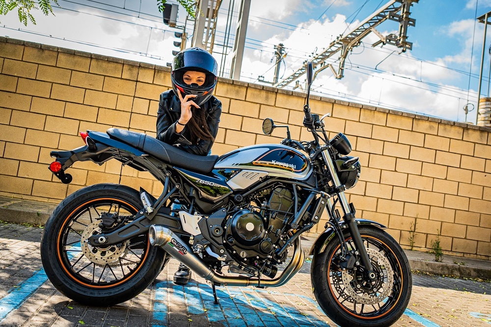 Exhaust compatible with Kawasaki Z650RS 2021-2023, Powercone Evo, Full system exhaust, including removable db killer 