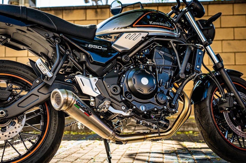 Exhaust compatible with Kawasaki Z650RS 2021-2023, Powercone Evo, Full system exhaust, including removable db killer 