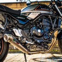 Exhaust compatible with Kawasaki Z650RS 2021-2023, Powercone Evo, Full system exhaust, including removable db killer 