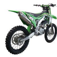 Exhaust compatible with Kawasaki KX250X 2021-2022, Pentacross FULL Titanium, Slip-on exhaust, including link pipe and removable db killer spark/arrestor 