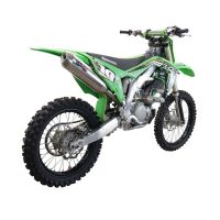 Exhaust compatible with Kawasaki KX250F 2021-2023, Pentacross Inox, Slip-on exhaust, including link pipe and removable db killer spark/arrestor 
