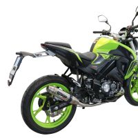 Exhaust compatible with Keeway Rkf 125 2021-2023, Deeptone Inox, Full system exhaust, including removable db killer 