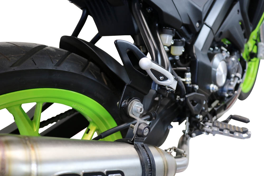 Exhaust compatible with Keeway Rkf 125 2021-2023, Deeptone Inox, Full system exhaust, including removable db killer 