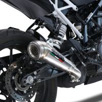 Exhaust compatible with Ktm 125 Duke 2021-2023, Powercone Evo, Slip-on exhaust including removable db killer and link pipe, EPA-compliant 