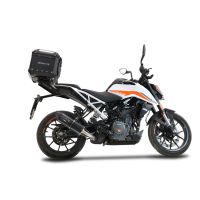 Top case GPR TECH compatible with  Ktm Duke 125 2017/2020 e4 GPR TECH Top case in aluminum, black color including, roof rack and specific plate Capacity 35 LT.