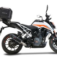 Top case GPR TECH compatible with  Ktm Duke 125 2017/2020 e4 GPR TECH Top case in aluminum, black color including, roof rack and specific plate Capacity 35 LT.