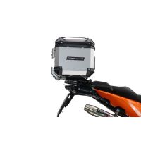 Top case GPR TECH compatible with  Ktm Lc 8 Adventure 1050 2015/2016 e3 GPR TECH Top case in aluminum, silver color with specific plate included Capacity 35 LT.