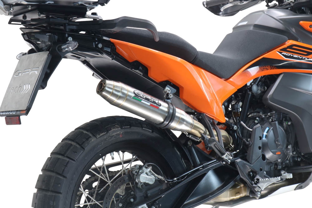 GPR TECH compatible with  Ktm SMT 890 2023/2024 e5 GPR TECH PLATE SPECIFIC TITANIUM TOP CASE-ALPITECH 35/55 LT compatible with original luggage rack,titanium made with 4 anchor points