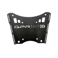 GPR TECH compatible with  Ktm Lc 8 Adventure 1190 2013 GPR TECH Specific fitting plate Top Case ALPITECH 55 LT compatible with original luggage rack,stainless steel made with 4 anchor points