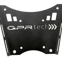 GPR TECH compatible with  Ktm Lc 8 Adventure 1190 2013 GPR TECH Specific fitting plate Top Case ALPITECH 35 LT compatible with original luggage rack,stainless steel made with 4 anchor points