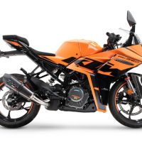 GPR exhaust compatible with  Ktm RC 390 2022-2024, New Grand Prix Evo Titanium, Slip-on exhaust including removable db killer and link pipe, EPA-compliant 