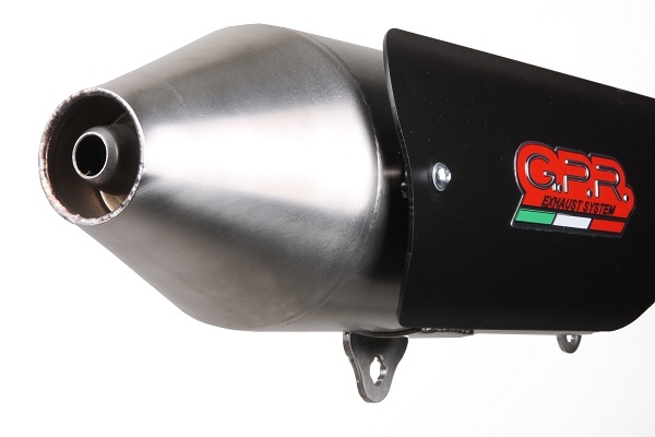 Exhaust compatible with Quadro 350 S 2012-2016, Power Bomb, Silencer exhaust including removable db killer, not EPA-compliant 