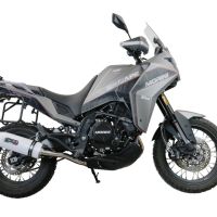 Exhaust compatible with Moto Morini X-CAPE 650 2021-2024, Albus Ceramic, Mid-Full system exhaust including removable db killer 