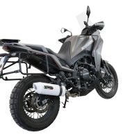 Exhaust compatible with Moto Morini X-CAPE 650 2021-2024, Albus Ceramic, Mid-Full system exhaust including removable db killer 