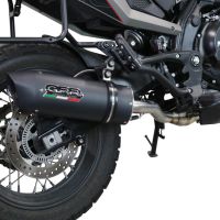 Exhaust compatible with Moto Morini X-CAPE 650 2021-2024, Furore Evo4 Nero, Mid-Full system exhaust including removable db killer 