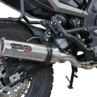 Exhaust compatible with Moto Morini X-CAPE 650 2021-2024, M3 Inox , Mid-Full system exhaust including removable db killer 