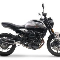 Exhaust compatible with Moto Morini Seiemmezzo Str 2022-2024, Furore Evo4 Nero, Mid-Full system exhaust including removable db killer 