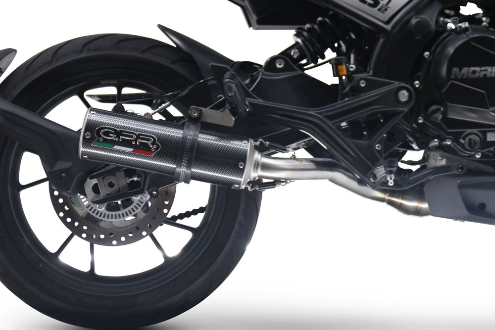 Exhaust compatible with Moto Morini Seiemmezzo Str 2022-2024, M3 Poppy , Mid-Full system exhaust including removable db killer 
