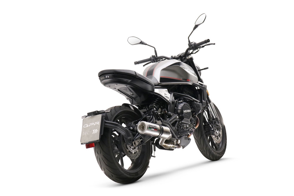 Exhaust compatible with Moto Morini Seiemmezzo Str 2022-2024, M3 Inox , Mid-Full system exhaust including removable db killer 