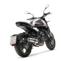 Exhaust compatible with Moto Morini Seiemmezzo Str 2022-2024, M3 Inox , Mid-Full system exhaust including removable db killer 