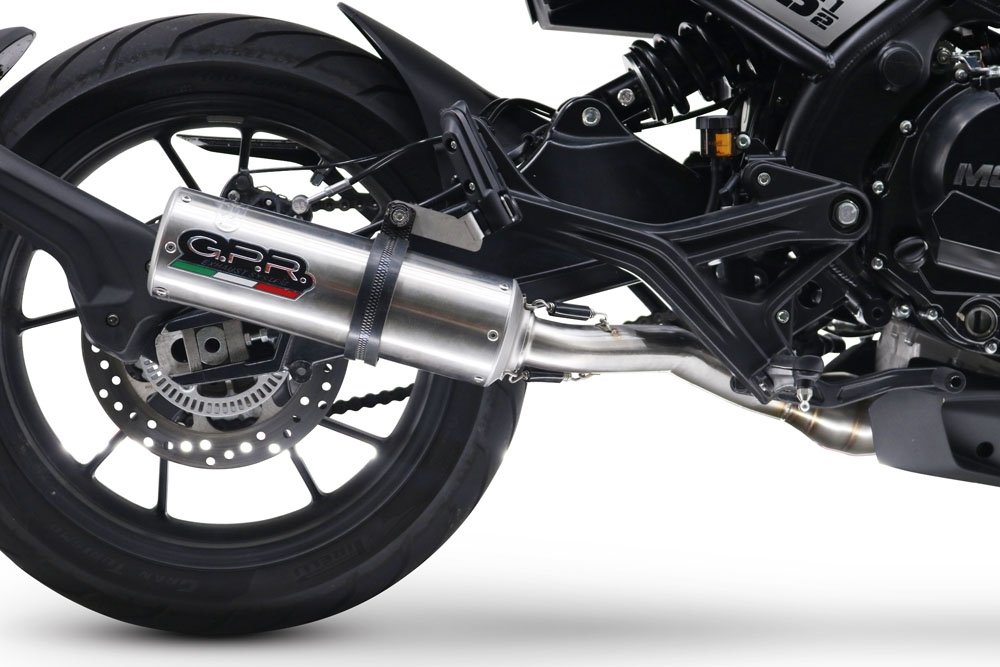 Exhaust compatible with Moto Morini Seiemmezzo Str 2022-2024, M3 Inox , Mid-Full system exhaust including removable db killer 