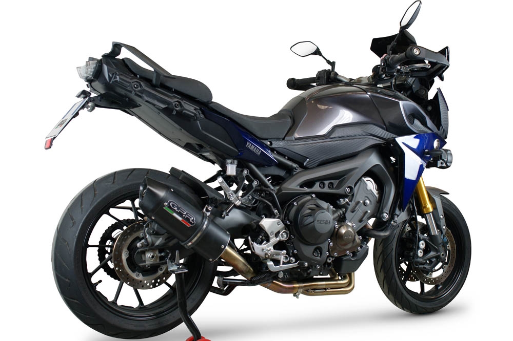 Exhaust compatible with Yamaha FJ-09 Tracer 2015-2020, Furore Nero, Full system exhaust, including removable db killer 