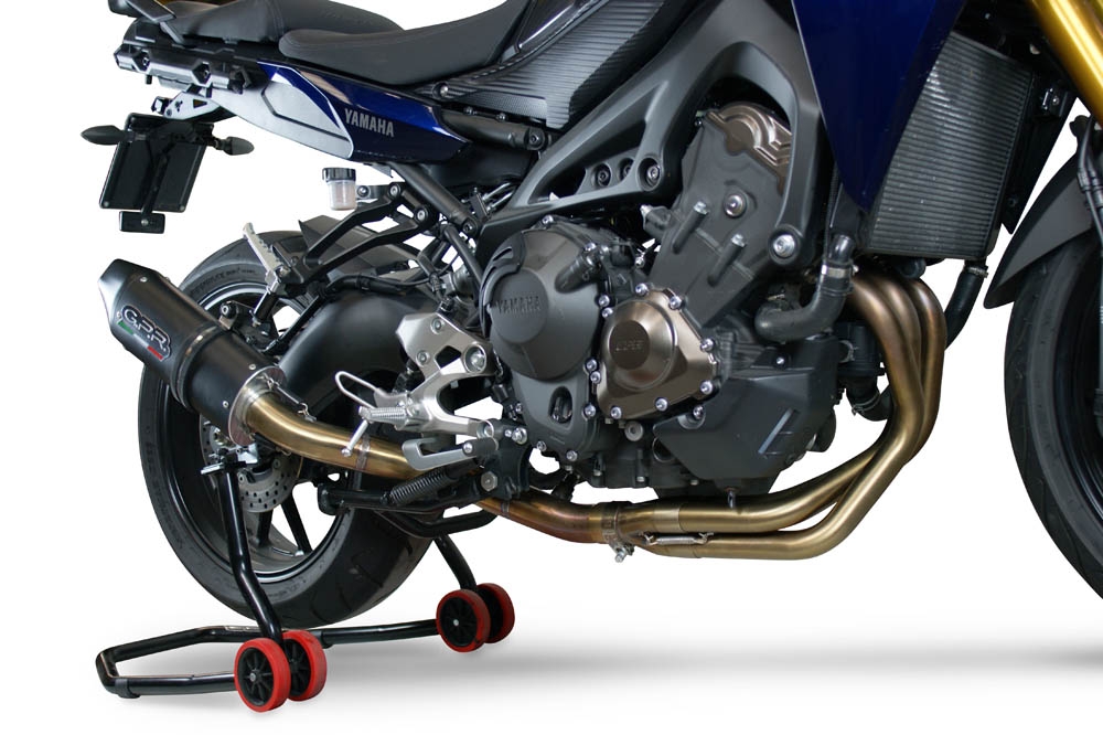 Exhaust compatible with Yamaha FJ-09 Tracer 2015-2020, Furore Nero, Full system exhaust, including removable db killer 
