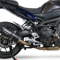 Exhaust compatible with Yamaha FJ-09 Tracer 2015-2020, Furore Nero, Full system exhaust, including removable db killer 