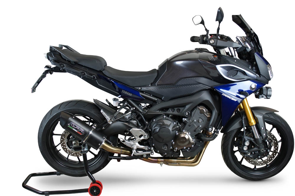 Exhaust compatible with Yamaha FJ-09 Tracer 2015-2020, Furore Nero, Full system exhaust, including removable db killer 