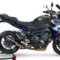Exhaust compatible with Yamaha FJ-09 Tracer 2015-2020, Furore Nero, Full system exhaust, including removable db killer 