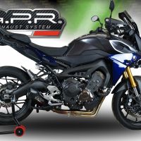 Exhaust compatible with Yamaha FJ-09 Tracer GT 2018-2020, Furore Nero, Full system exhaust, including removable db killer 