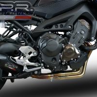 Exhaust compatible with Yamaha FJ-09 Tracer GT 2018-2020, Furore Nero, Full system exhaust, including removable db killer 