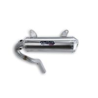 GPR exhaust compatible with Can Am Outlander 450 DPS 2017-2023, Satinox , Homologated legal slip-on exhaust including removable db killer, link pipe and catalyst 