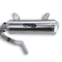 Exhaust compatible with Can Am Outlander Max 450 DPS 2017-2023, Satinox , Slip-on exhaust including removable db killer, link pipe and catalyst, EPA-compliant 