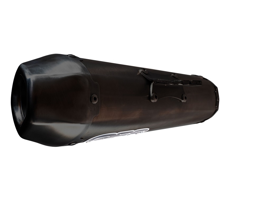 Exhaust compatible with Zontes M 125 2022-2024, Pentaroad Black, Full system exhaust, including removable db killer 