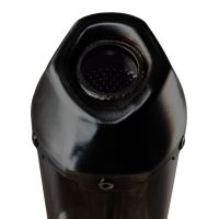 Exhaust compatible with Zontes M 125 2022-2024, Pentaroad Black, Full system exhaust, including removable db killer 