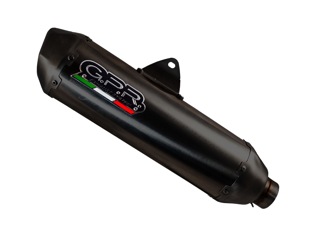 Exhaust compatible with Zontes M 125 2022-2024, Pentaroad Black, Full system exhaust, including removable db killer 