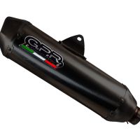 Exhaust compatible with Zontes M 125 2022-2024, Pentaroad Black, Full system exhaust, including removable db killer 