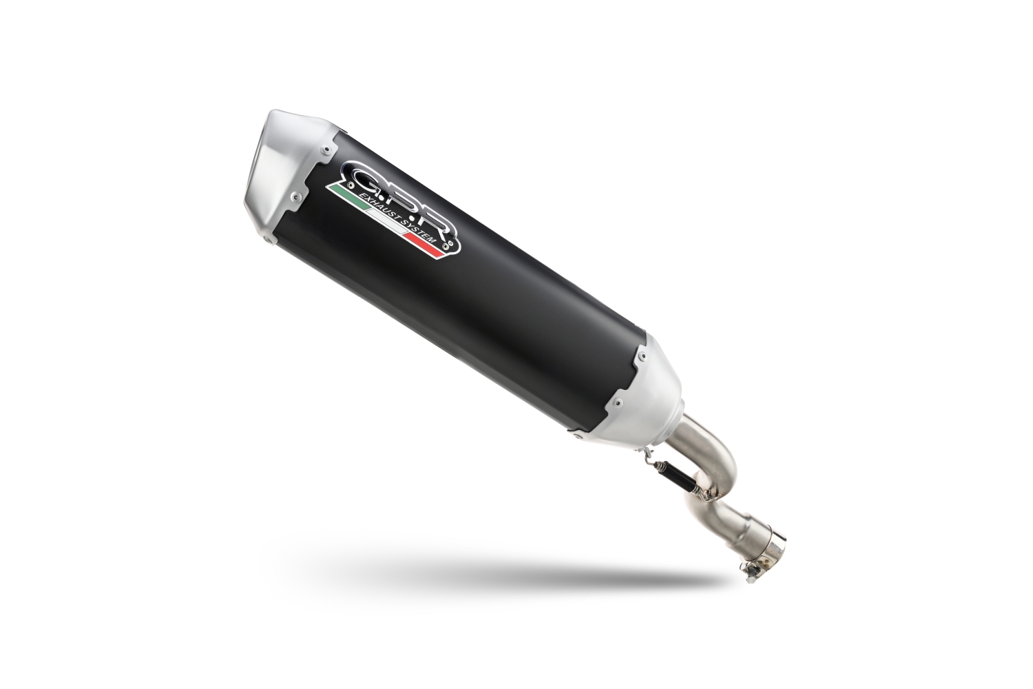 Exhaust compatible with Honda Forza 350 2021-2024, Pentascooter, Slip-on exhaust including link pipe and removable db killer 