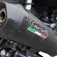 Exhaust compatible with Bmw C400X / C400GT 2019-2020, Pentaroad Black, Slip-on exhaust including link pipe and removable db killer 