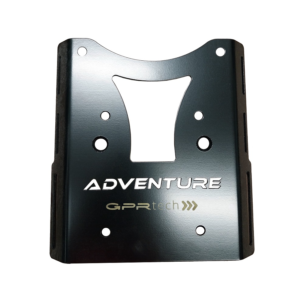 GPR TECH compatible with  Ktm SMT 890 2023/2024 e5 GPR TECH PLATE SPECIFIC TITANIUM TOP CASE-ALPITECH 35/55 LT compatible with original luggage rack,titanium made with 4 anchor points