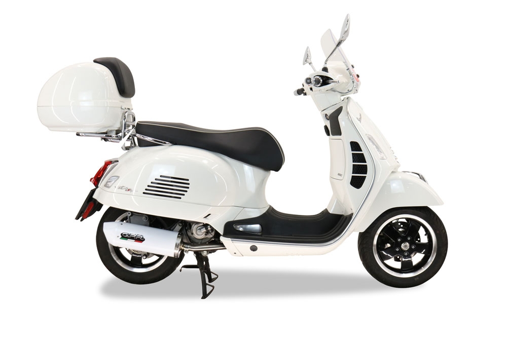 Exhaust compatible with Piaggio Vespa Gt - Gtv 250 I.E. 2007-2009, Albus Ceramic, Full system exhaust, including removable db killer 